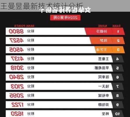 王曼昱最新技术统计分析