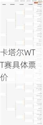 卡塔尔WTT赛具体票价