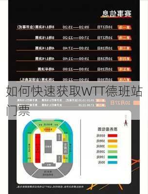 如何快速获取WTT德班站门票