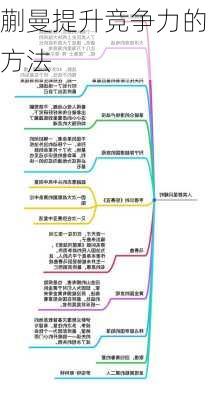 蒯曼提升竞争力的方法