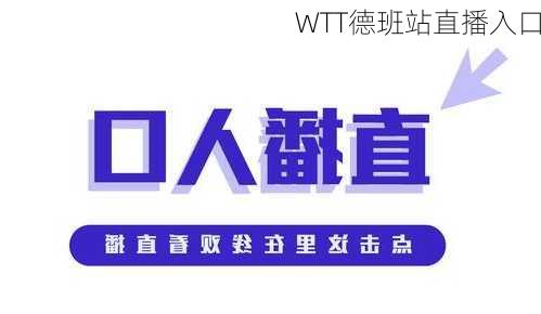 WTT德班站直播入口