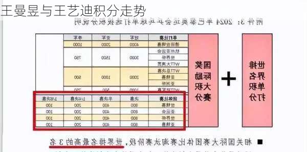 王曼昱与王艺迪积分走势