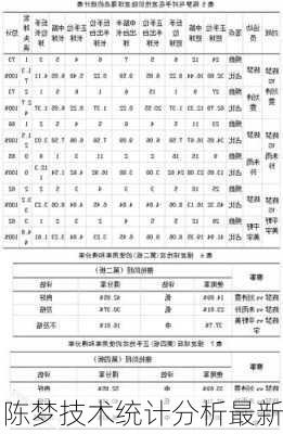 陈梦技术统计分析最新