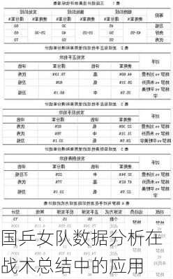 国乒女队数据分析在战术总结中的应用