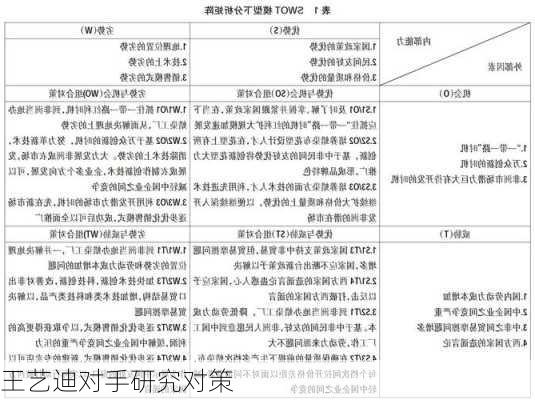 王艺迪对手研究对策