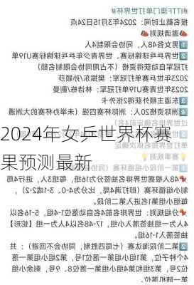 2024年女乒世界杯赛果预测最新