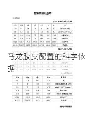 马龙胶皮配置的科学依据