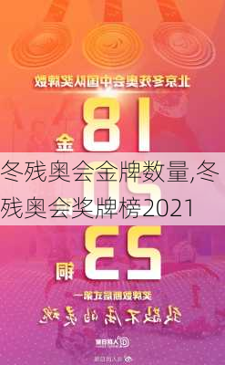 冬残奥会金牌数量,冬残奥会奖牌榜2021