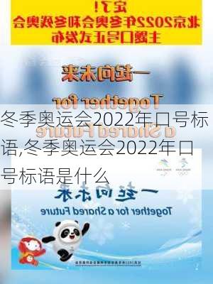 冬季奥运会2022年口号标语,冬季奥运会2022年口号标语是什么