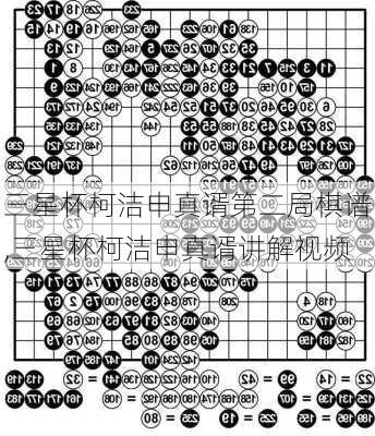 三星杯柯洁申真谞第二局棋谱,三星杯柯洁申真谞讲解视频