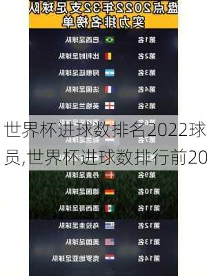 世界杯进球数排名2022球员,世界杯进球数排行前20