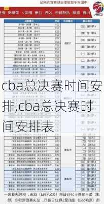 cba总决赛时间安排,cba总决赛时间安排表