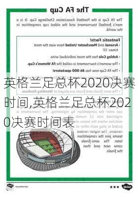 英格兰足总杯2020决赛时间,英格兰足总杯2020决赛时间表