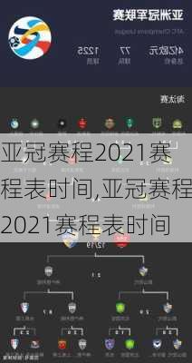 亚冠赛程2021赛程表时间,亚冠赛程2021赛程表时间