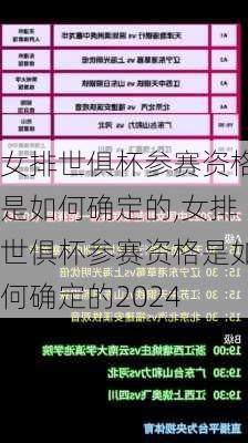 女排世俱杯参赛资格是如何确定的,女排世俱杯参赛资格是如何确定的2024