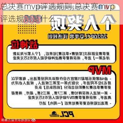 总决赛mvp评选规则,总决赛mvp评选规则是什么