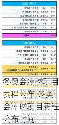 冬奥会冰球项目赛程公布,冬奥会冰球项目赛程公布时间