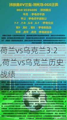 荷兰vs乌克兰3:2,荷兰vs乌克兰历史战绩