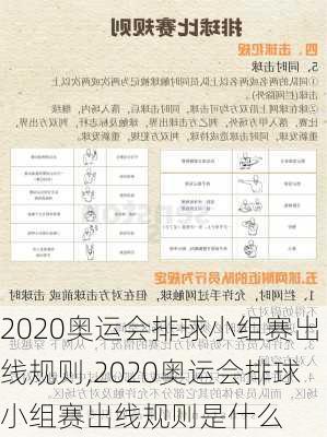 2020奥运会排球小组赛出线规则,2020奥运会排球小组赛出线规则是什么