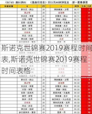 斯诺克世锦赛2019赛程时间表,斯诺克世锦赛2019赛程时间表格